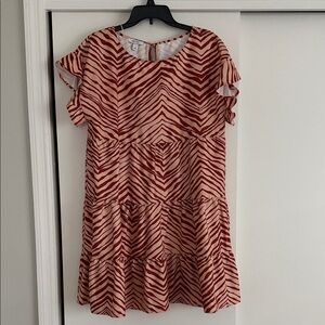 Nine West Zebra Print Mini Dress